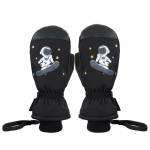 Veekindlad tuulekindlad rattakindad lastele talvel paksendatud soojad lastekindad v&auml;lissuusatamiseks M must