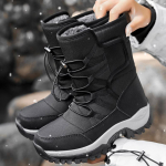 36-42 Talvised naiste lumesaapad puuvillased kingad paksendatud soojad kingad k&uuml;lmavastased puuvillased saapad valged matkajalatsid 36 must