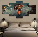 Kodukaunistuse plakat HD-pildid Prindid L&otilde;uend 5-osaline Modulaarne Apex Legends M&auml;ng Elutuba Kunst Dekoratiivne koomiksimaal Raamitud Ilma raamita 20x35cm*2 20x45cm*2 20x55cm*1