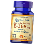 E-vitamiin, alfa-tokoferool, vitamiin E-400, puritan's Pride 100 geelikapslit (36367022) 50softgels