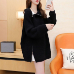 Disain Sense k&otilde;rge kaelusega sviiter, naiste 2023. aasta uus, s&uuml;gisene avar sviiter, mitmek&uuml;lgne kootud kampsun, naiste topp One Size must