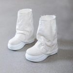 Fujin 6 cm naiste suvesaapad platvorm poolsaapad p&otilde;lvede k&otilde;rge lille&otilde;iega moekingad Sandaalid teksariidest &uuml;mmargune varvas Naised Botas Mujer 34
