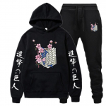 Br&auml;ndi Hoodies P&uuml;kskost&uuml;&uuml;mid Jaapani Anime Attack on Titan Sportswear Mehed Naiste T&auml;navar&otilde;ivad Dressip&uuml;ksid Sportlikud vabaaja dressid XXXL