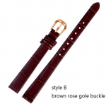 Ehtsast nahast k&auml;ev&otilde;ru Naiste Moodne kellarihm K&auml;ekellad Mini Rihm 6mm 8mm 10mm 12mm 14mm V&auml;ike kellarihm punane 8mm