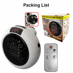 Talvine elektrikeris 900W Kiire soojendus majapidamissein k&auml;ep&auml;rane k&uuml;te ahi radiaator mini k&auml;tesoojendaja masin saab kaugjuhtida EU Plug valge