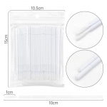 100 tk mikropintsli aplikaatorid painutatav kunstripsmete siirdamine puhastav vatitups Multifunktsionaalne &uuml;hekordselt kasutatav vatitups valge