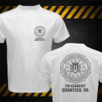 Ameerika &Uuml;hendriikide FBI Akadeemia Quantico Va Police Unisex T-s&auml;rk S