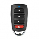 Universaalne garaažiukse kaugjuhtimispuldi v&otilde;tmepult 433 Mhz Lihtne kasutada koos m&auml;rgutulega Garaažiukse kaugjuhtimispuldi vahetus must