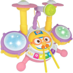 Gina World Singing Pororo Mini Drum Muusikariistade m&auml;ngukomplekt, Segav&auml;rvid, Korea populaarsed m&auml;nguasjad yellow