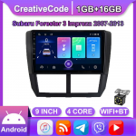 Android autoraadio Carplay jaoks Subaru Forester 3 Impreza 2007-2013 Multimeedia Videopleier GPS Navigatsioon WIFI 2+32GB 1+16GB