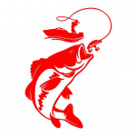 Naljakas kalap&uuml;&uuml;gi kaluri autos&otilde;iduk kalalaevade kleebised helkurkleebised must