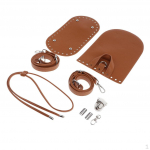 DIY PU-nahast heegeldatud seljakoti valmistamise komplekt &Otilde;lakoti k&auml;sit&ouml;&ouml; Brown1