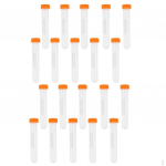 20 tk plastiksilindriga tsentrifuugitoru test 10 ml kaanega