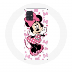 Coque Samsung Galaxy A51 Minnie Mouse Dessin anim&eacute; mignon rose