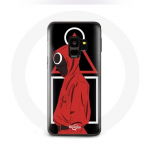 &Uuml;mbris Samsung S9 plus Squid Game logo s&uuml;mbolid kolmnurk ruut ring Must taust