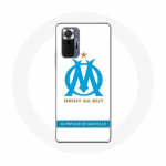 Coque pour Xiaomi Redmi Note 10 Pro Olympique de Marseille Logo Fond Blanc