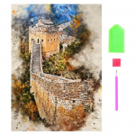 DIY 5D teemantkunsti komplektid V&auml;rvilised kuulsad saidid suurendavad loovust kasvatavad kannatlikkust kivist maalimise k&auml;sit&ouml;&ouml; komplekt Kodukaunistuse kingitus B