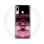 Coque pour Samsung Galaxy A20 Wallpaper diamante Blackpink Kpop Logo Rose - Maniacase