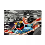Goldrake Goldorak Anime Mazinger Z Metallist Tinasilt Ristk&uuml;likukujuline UFO Robot Grendizer Sildid Plaat Baar Kohvik Restoran Seinakunsti Dekoratsioon 20x30cm