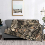 Real Tree Camouflage Camo Tekk Flaneell K&otilde;ik hooajad S&otilde;jaline Populaarne Soe Visketekid Voodi Diivan Voodipesu Visketekid 75x100cm 30x40in gray