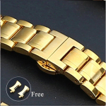 5-punktiline tahke roostevabast terasest rihm 12/13/14/15/16/17/18/19/20/21/22/23/24mm liblikas pandlaga meeste naiste metallist kellarihm 20mm