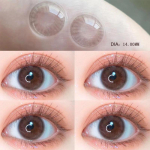 Komplekt 2 kontaktl&auml;&auml;tsest MillCreek kvaliteet 0~-8.00 DIA 14.0mm Hall Pruun roosa Pehmete l&auml;&auml;tsedega 6 kuuks 0.00