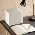 Lauaarvuti salvestusrest Laua kirjasalve komplekt 4 sahtliga A4 paberihoidik Lauapealne korraldaja kodu jaoks