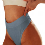 Naiste Seksikad Stringid Alusp&uuml;ksid K&otilde;rge v&ouml;&ouml;kohaga Tanga Alusp&uuml;ksid Pehmed G-String Pesu Naiste Alusp&uuml;ksid Puuvillased alusp&uuml;ksid L sinine