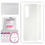 apgo MATTE Protective Skin Sticker for the back compatible with Samsung Galaxy Z Fold 3, Wrap Film, Hydrogel Film, Flexible, Soft TPU with positioning