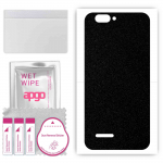 apgo Protective Skin Sticker for the back compatible with Sharp R1S, Wrap Film, Foil, Vinyl - Pattern Matte Black