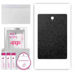 apgo skin sticker film foil vinyl for the BACK compatible with Samsung Galaxy Tab S4 10.5, scratch-resistant, easy to install - Black Honeycomb