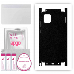 apgo Protective Skin Sticker for the back+sides compatible with Samsung Galaxy Note 10 Lite, Full Wrap Film, Foil, Vinyl - Pattern Matte Black