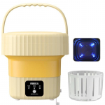 Kokkupandav minipesumasin Kaasaskantav pesuekspert aluspesu alusp&uuml;ksid sokid v&auml;ike pesuvann 【1】 roheline