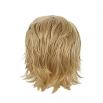 Meeste l&uuml;hike lokkis parukas tukkidega Vintage kohev ja loomulik v&auml;limus k&otilde;rge temperatuuriga kiust meessoost lainelised blondid mustad s&uuml;nteetilised juuksed kuldne