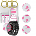 3x apgo Ultra-Clear Hybrid protective glass compatible with Manta Activ X GPS, flexible nano glass, great replacement for tempered glass, scratch-resi