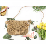 Uus &otilde;lgkott Naistele K&auml;ekotid K&auml;ekotid Suvised Boho Tutt Crossbody &Otilde;lakotti Klapp 25x21cm beež