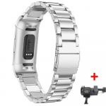 Roostevabast terasest rihm Fitbit Charge 3 k&auml;epaela jaoks Asendus k&auml;epael Charge3/Charge4 nutikella k&auml;ev&otilde;ru Fitbit Charge 4 k&auml;epael For
