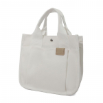 Naiste &otilde;lakott V&auml;ike puuvillane l&otilde;uendist k&auml;ekott vabaaja kandekott Naiste &ouml;konoomne Crossbody kott Armsad s&otilde;numikotid valge