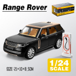 1/24 Scale Range Rover maastur metallist survevalu sulamist m&auml;nguasja auto mudel veoautod lastele M&auml;nguasjad s&otilde;idukid hobide kollektsioon 1/24-Size:21*10*8.5cm kuld/must