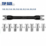 Mootorratta kodarate mutriv&otilde;tmete komplekt Mutriratta ratta kodaraga rehvi traadiv&otilde;tmekomplekti parandust&ouml;&ouml;riist 5,0&ndash;6,8 mm punane