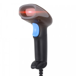 1D laserv&ouml;&ouml;tkoodiskanner Juhtmega v&ouml;&ouml;tkoodilugeja helisignaali ja LED-indikaatoriga ManualAutomaatne must