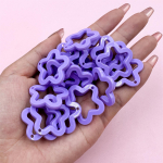 Akr&uuml;&uuml;l Pentagram Star Ripats Kaelakee K&otilde;rvar&otilde;ngaste Valmistamine Moe Kommid V&auml;rv DIY Ehted Materjal Ripatsid 40tk 30mm lilla