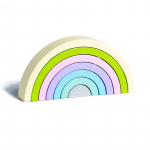 Kaarsild vikerkaar virnastamine ehitusplokk lastele Montessori harivad m&auml;ngud V&auml;rvi ja kujuga kognitiivsed puidust m&auml;nguasjad lastele