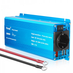 Puhas siinuslaine 1000W pidev/2600W tippv&otilde;imsus DC 12V kuni AC 220V seeria pingemuundur universaalne/EU pistik kaasas 220V v&otilde;imsusinverter 12V 220V EU Socket sinine