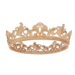 Barokk Kroon Metallist Meeste Naiste Juuste Aksessuaarid Tiara Unisex beige