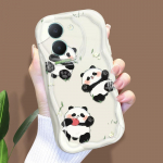 Armas koomiksimustriga kreemjas tekstuuriga korpus, lainelise servaga pehme silikoonkaanega telefoni&uuml;mbris Vivo jaoks Vivo Y12S must