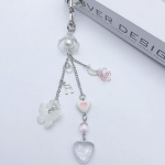 S&auml;delev Love Butterfly Tutid V&otilde;tmehoidja Ripats Kawaii V&otilde;tmehoidja Kott Helmestega Telefoni Amulett Kett Aksessuaar T&uuml;drukud Naiste Ehted