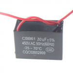 CBB61 k&auml;ivituskondensaator 220 V 1/1.2/1.5/2/3/3.5/4/5/8/10/12/15/16/20UF kondensaator ventilaatori lae v&auml;ljalaskemootori t&ouml;&ouml;kondensaator 20