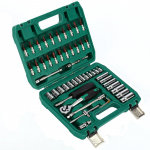 Kodumajapidamiste autode remondit&ouml;&ouml;riistade komplekt T&ouml;&ouml;riistakast S&auml;ilituskarp Mutriv&otilde;ti Kruvikeeraja K&auml;sit&ouml;&ouml;riistad 53 Pcs(24 teeth) roheline