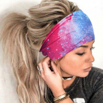 Naiste prinditud peapael, spordijuuksed laia servaga joogapeapael, pehme juuksepael Peakatte komplekt juuksepael 1